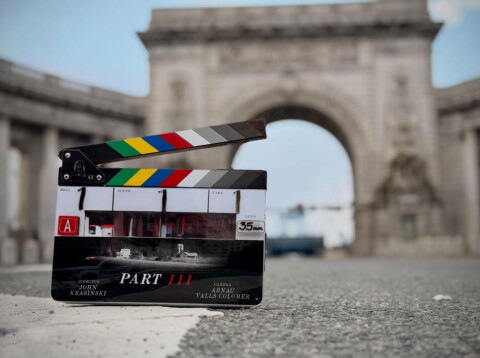 Making of Quiet Place III Manhattan Bridge China Town Photo John Krasinski