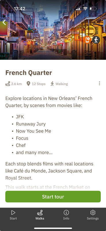 MovieWalk New Orleans French Quarter Tour Overview