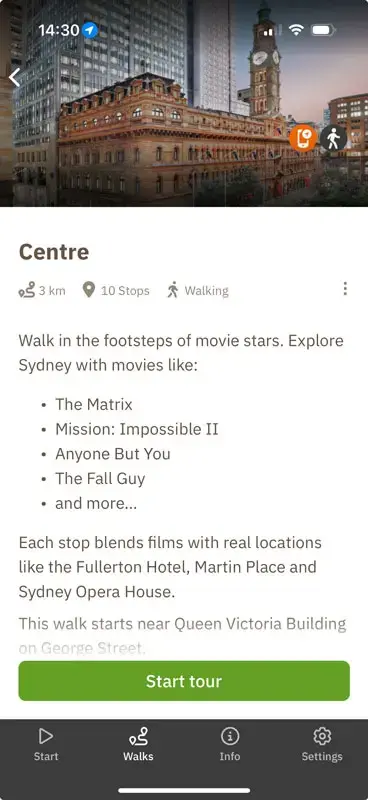 MovieWalk Sydney Centre Tour Overview