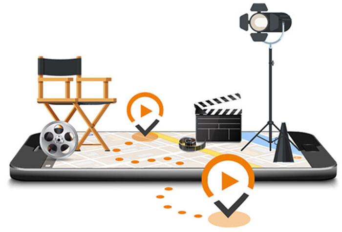 MovieWalks App Illustration self guided walking tours