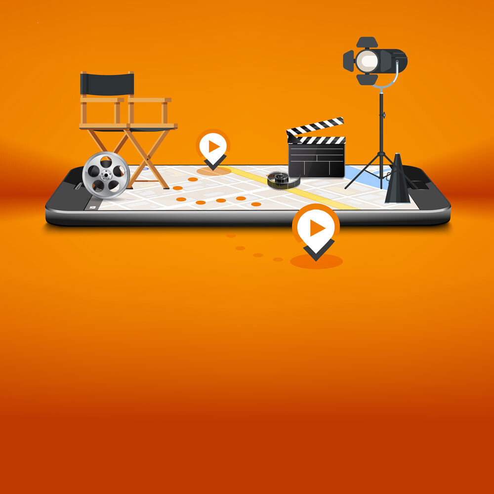 MovieWalks Hero 1x1 App Illustration