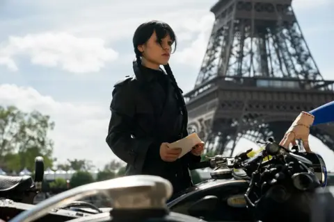 Photo Wednesday Season 3 Eiffel Tower Paris Credit Netflix