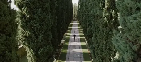 Screenshot Behemoth Greystone Mansion Garden Credit Searchlight Pictures