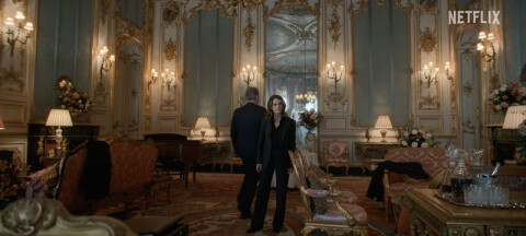 Screenshot The Diplomat Season 4 Belvoir Castle Elizabeth Saloon Credit Netflix